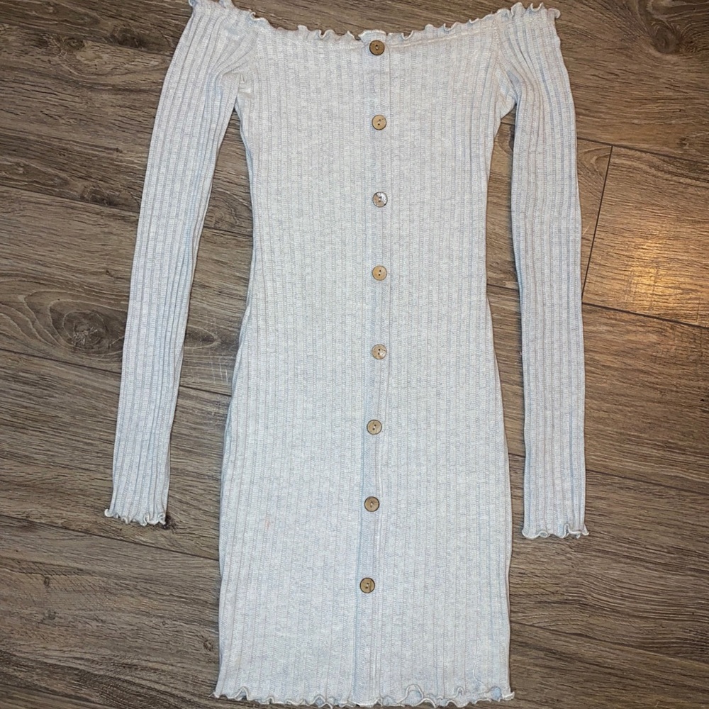 🐚 Fashionnova off the shoulder long-sleeve mini dress
